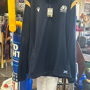 MACARON Scotland Performance Jacket - Navy and Yellow
